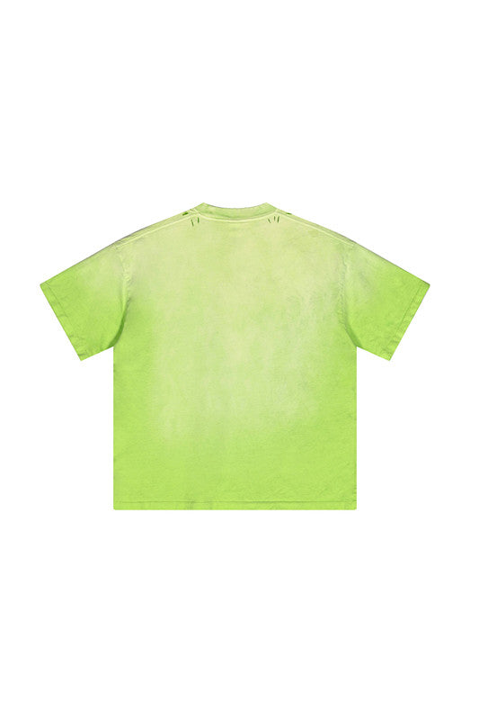 250GSM Distressed Washed Sun Fade Tee