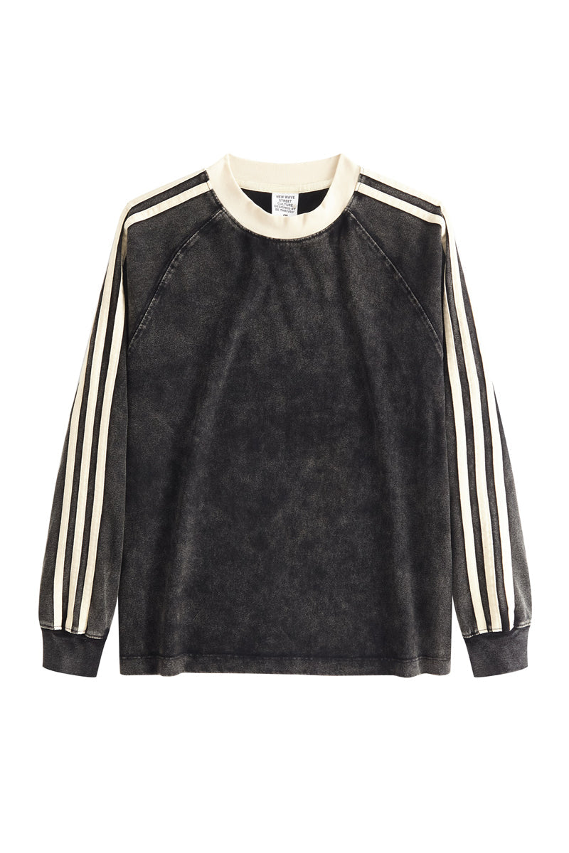 Kids Washed Stripe Crew