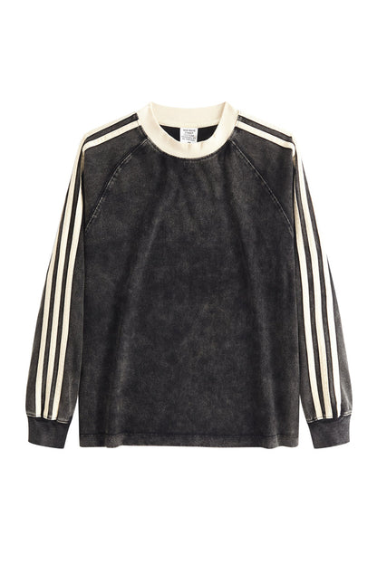 Kids Washed Stripe Crew