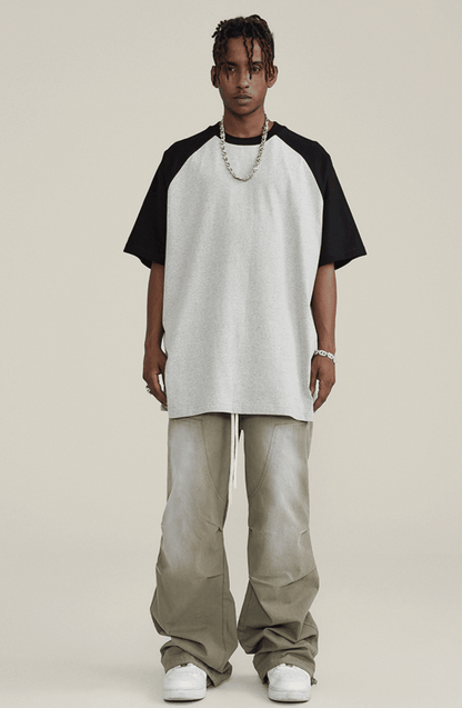 Contrast Sleeve Basic Tee