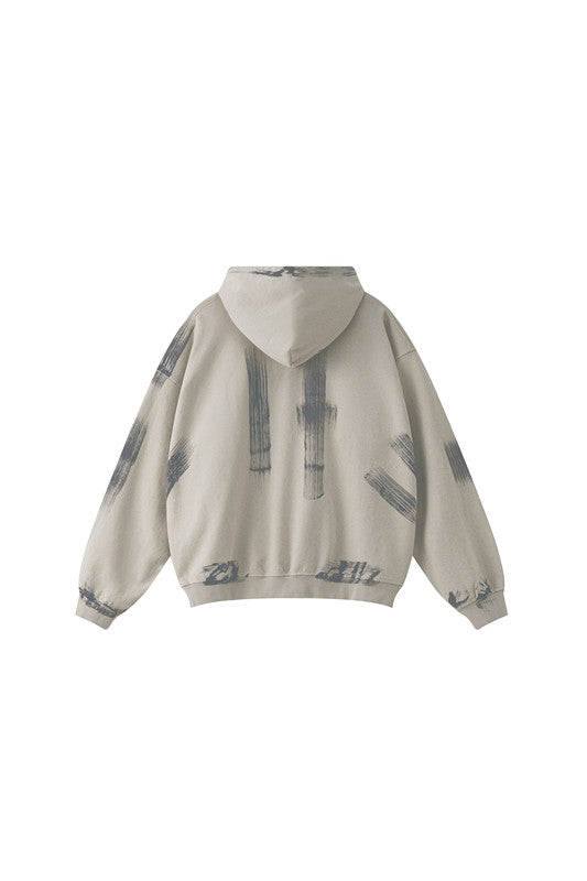 370GSM Dirty Effect Washed Out Hoodie