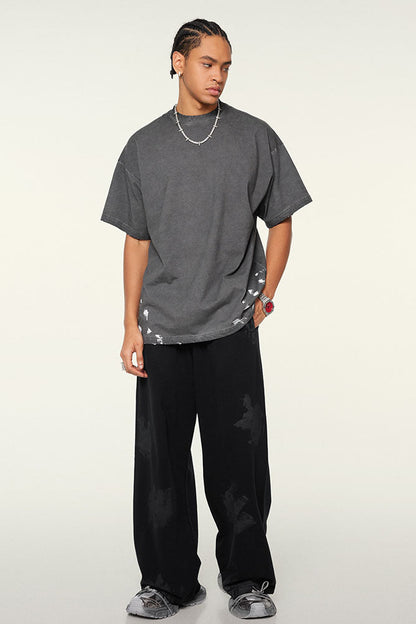 380GSM Brush Dyed Washed Sweatpants