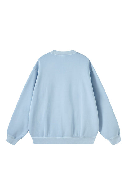 355G Washed Fleece Crew