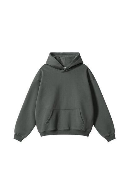 345GSM Fleece Solid Oversized Hoodie