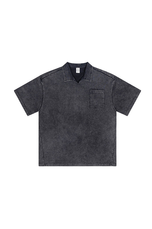 310GSM Washed Polo Tee