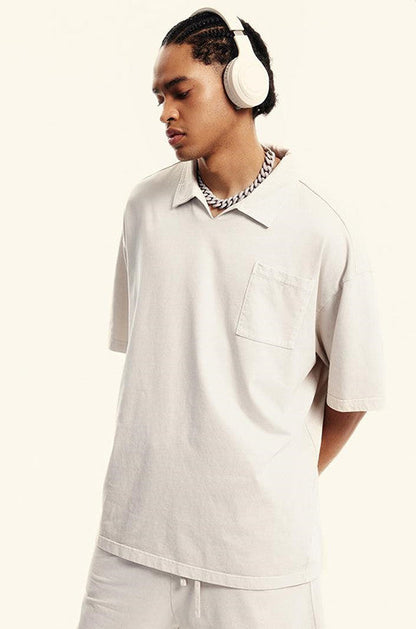 310GSM Washed Polo Tee