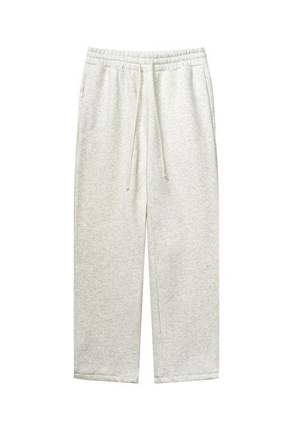 345GSM Relaxed Solid Color Fleece Sweatpants