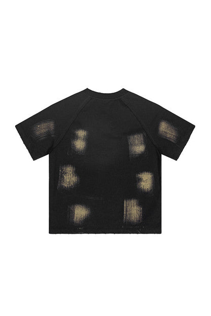 Kids 305GSM Brush Dyed Distressed Tee