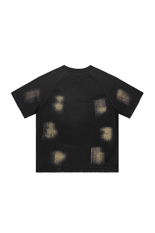 Kids 305GSM Brush Dyed Distressed Tee