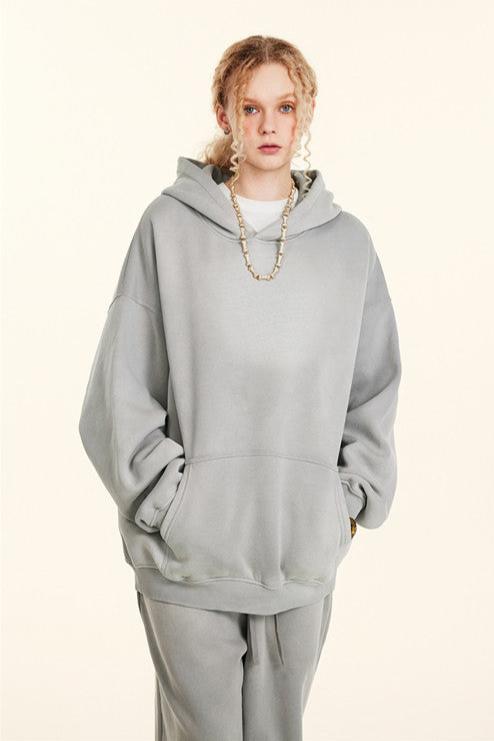 332GSM Gradient Sprayed Fleece Hoodie