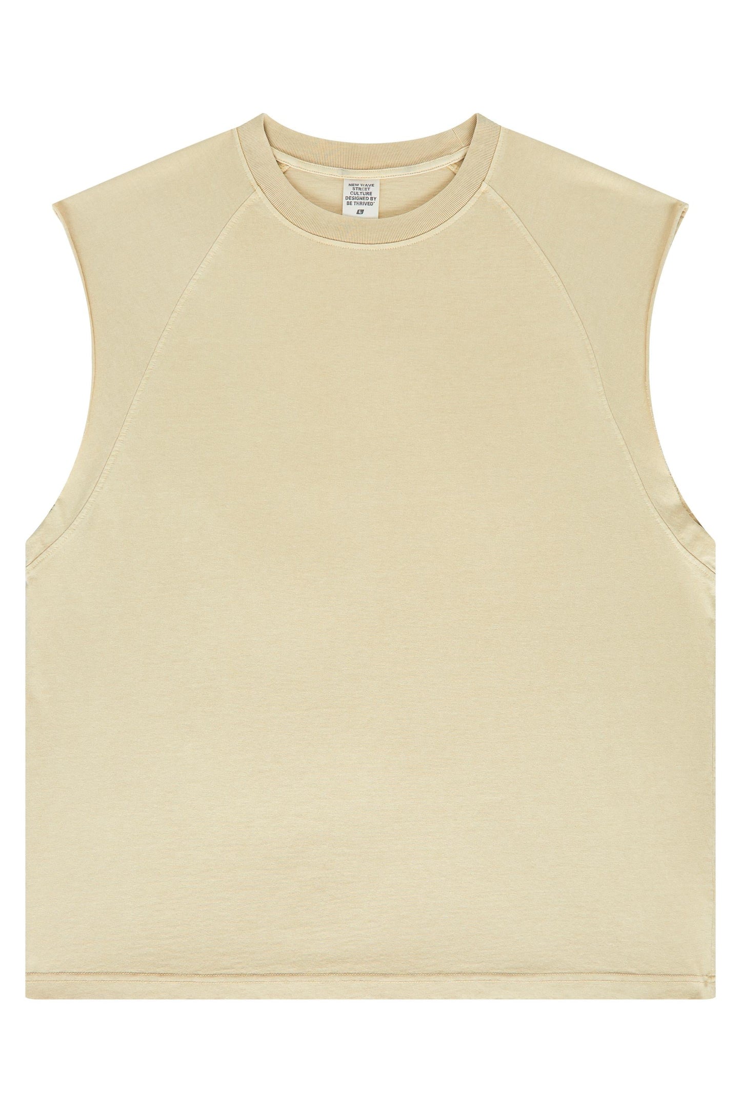 Washed Sleeveless Muscle Tee