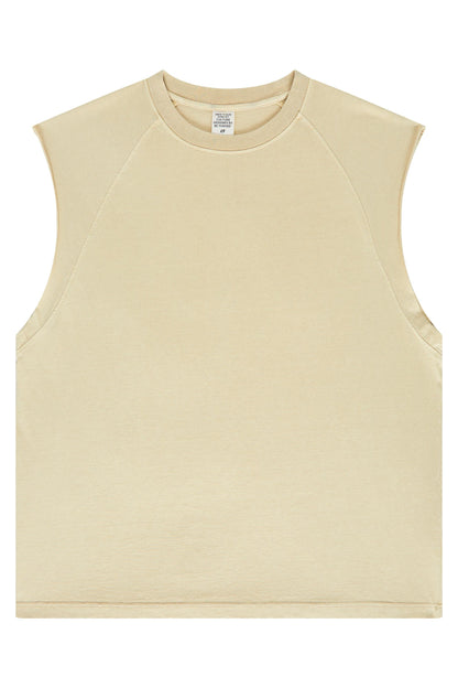 Washed Sleeveless Muscle Tee