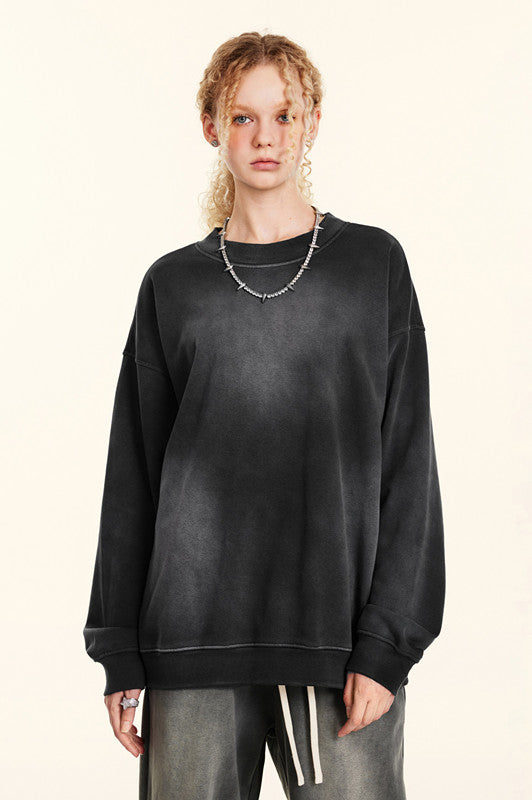 332GSM Spray Washed Fleece Crew