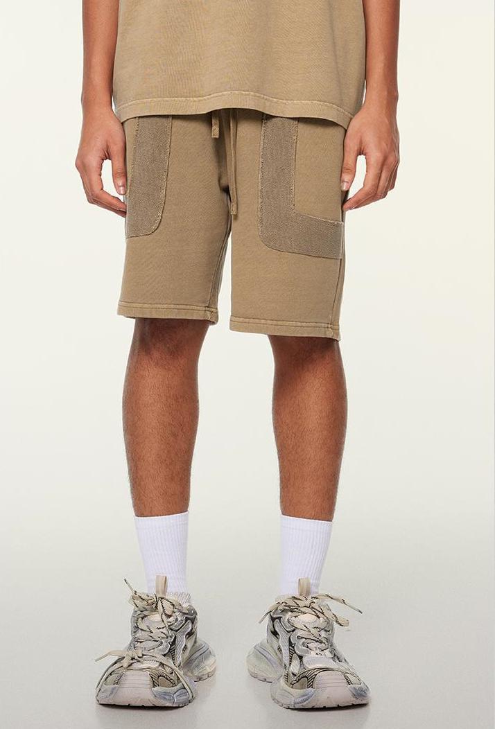 350GSM Washed Patchwork Short