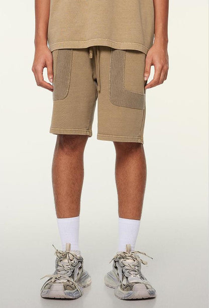 350GSM Washed Patchwork Short