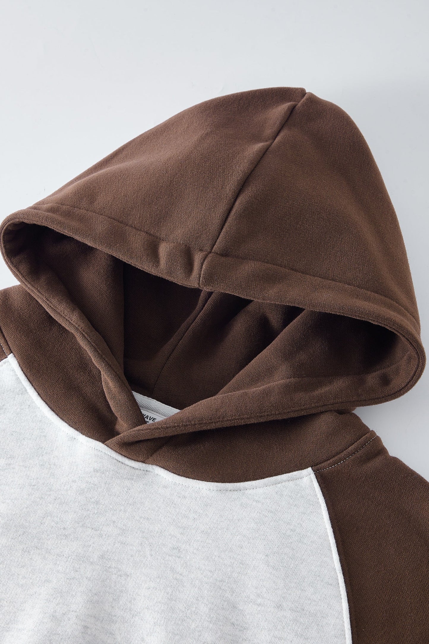 Contrast Sleeve Fleece Hoodie
