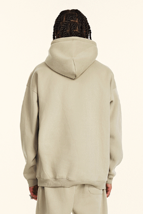 345GSM Fleece Solid Oversized Hoodie