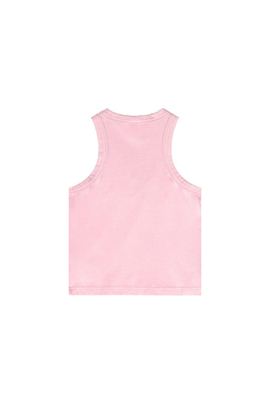 235GSM Washed Out Crop Vest
