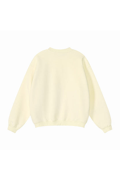345GSM Fleece Solid Color Crew