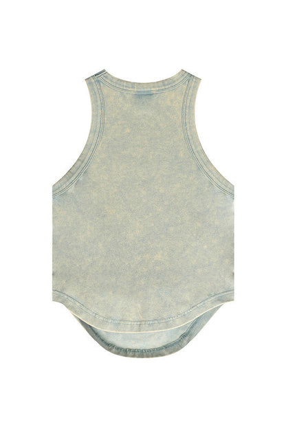 235GSM Ruched Coolness Material Washed Vest