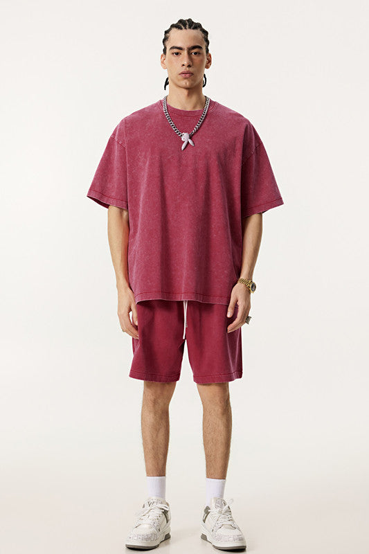 330GSM Pigment Dyed Washed Short
