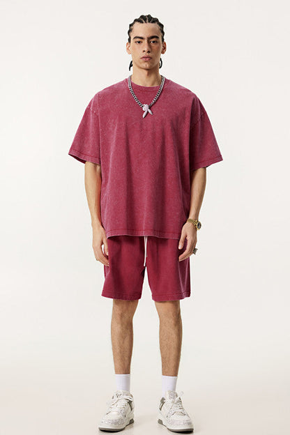 330GSM Pigment Dyed Washed Short