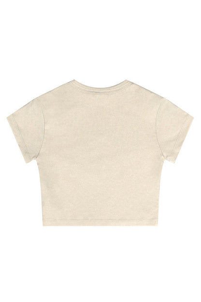 235GSM Pigment Dyed Crop Tee