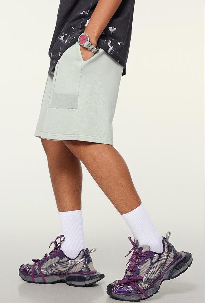 350GSM Washed Patchwork Short