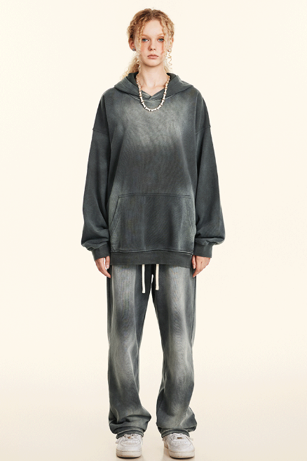 370GSM Gradient Sun Fade Washed Sweatpants