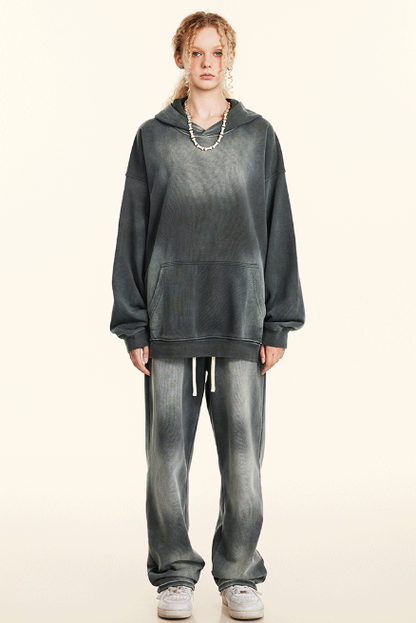 370GSM Gradient Sun Fade Washed Sweatpants