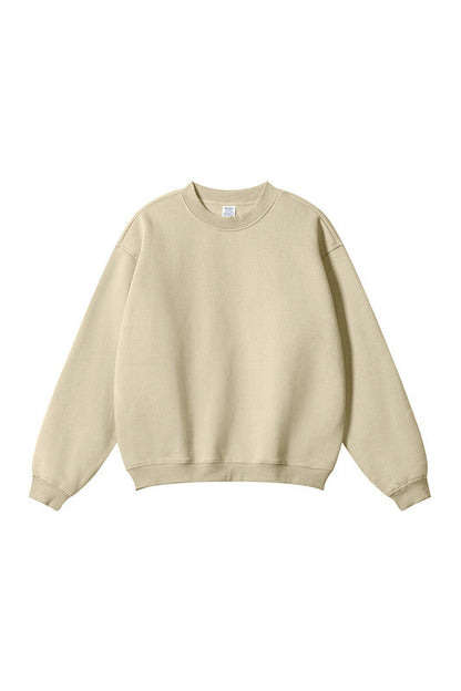 345GSM Fleece Solid Color Crew