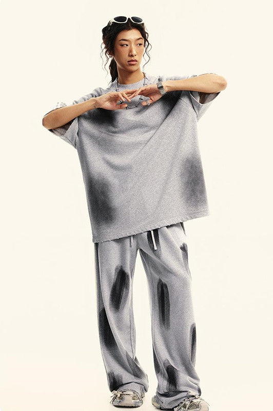 300GSM Dirty Effect Oversized Tee