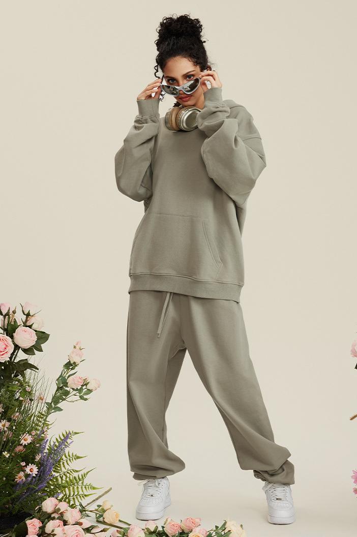 445G Solid Basic Hoodie