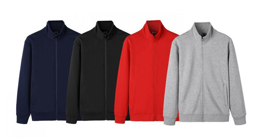 430 GSM Lined Sweater Customized Cardigan Zipper Sweater