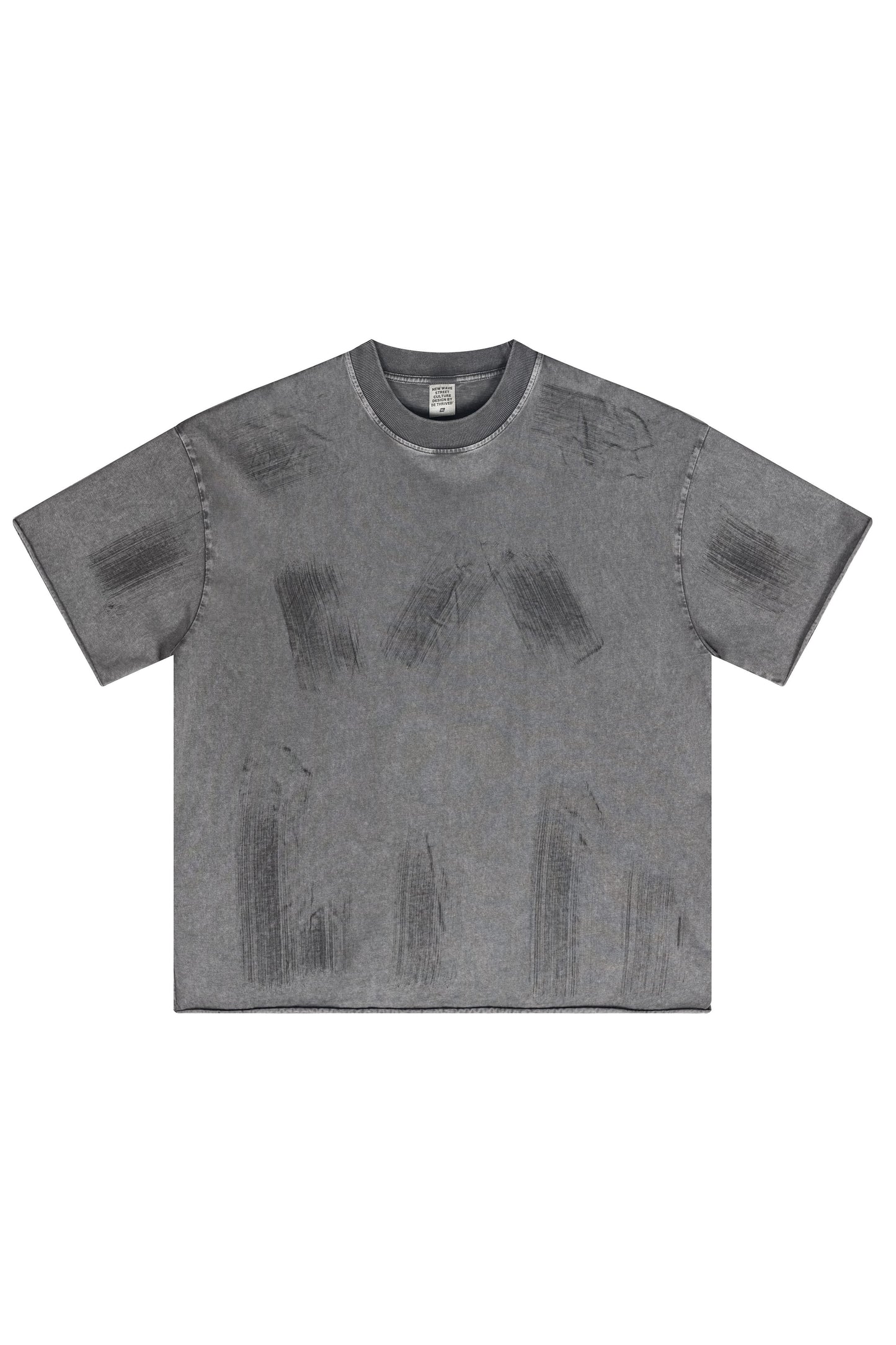 310GSM Brush Dyed Washed?Tee