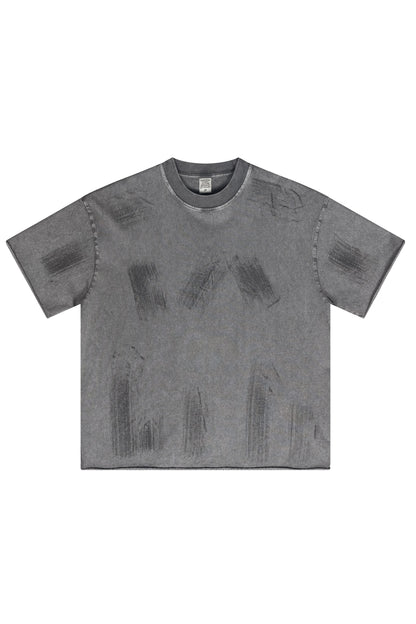 310GSM Brush Dyed Washed?Tee