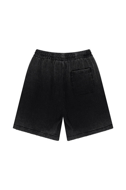 310GSM Gradient Washed Distressed Short