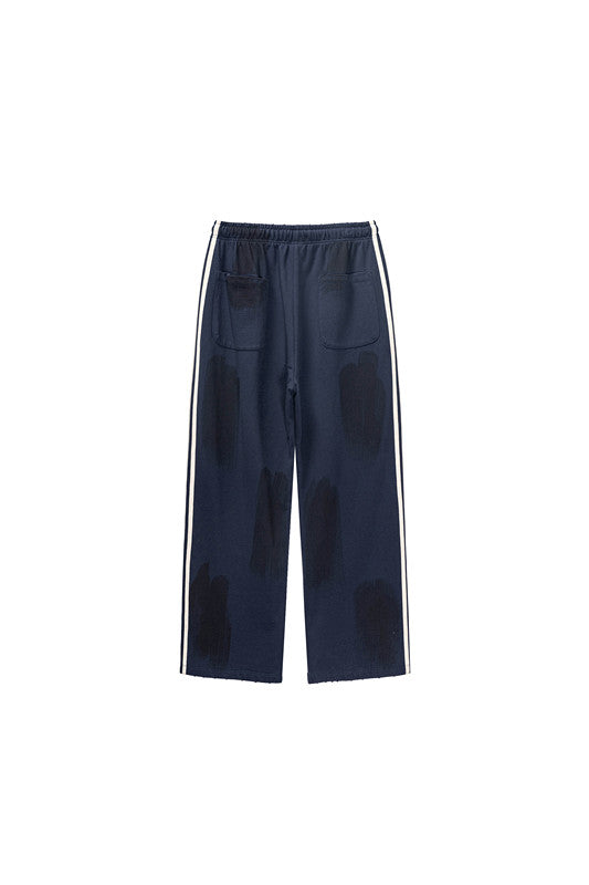 380GSM Brush Dyed Stripe Side Sweatpants