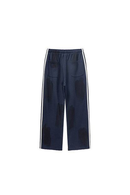 380GSM Brush Dyed Stripe Side Sweatpants