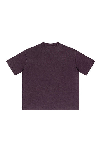 285GSM Pigment Dyed Washed Tee