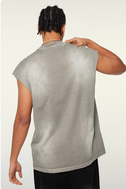 310GSM?Sun Fade Vintage Muscle Tee