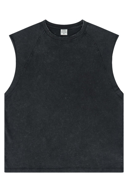 Washed Sleeveless Muscle Tee