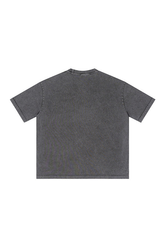 285GSM Pigment Dyed Washed Tee