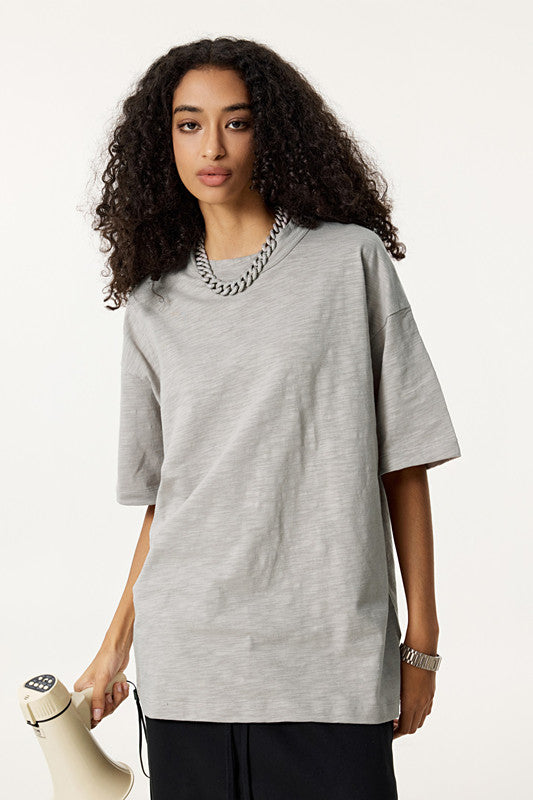 Slub Cotton 190GSM Solid Color Tee