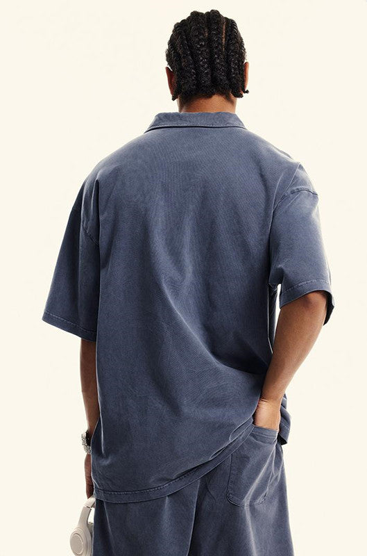 310GSM Washed Polo Tee
