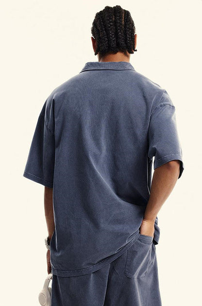 310GSM Washed Polo Tee