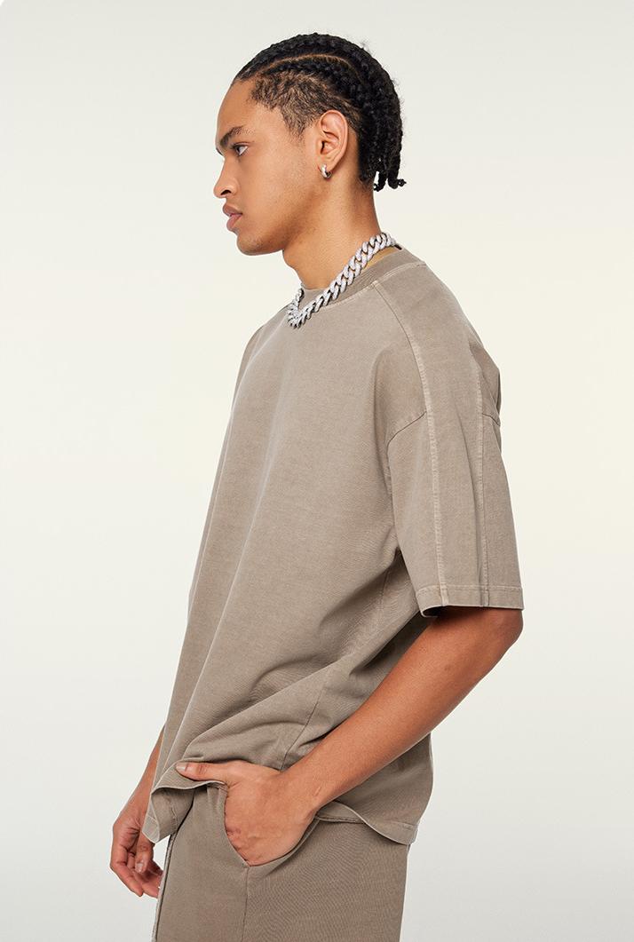 310GSM Patchwork Washed Out Tee