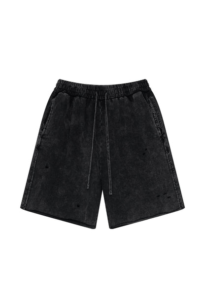 310GSM Pigment Dyed Distressed Washed Short