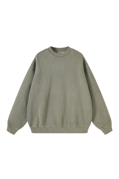 355G Washed Fleece Crew