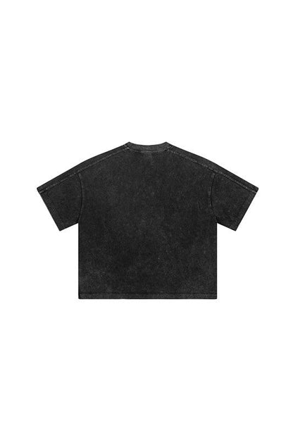 Kids 250G Side Stripe Washed Tee
